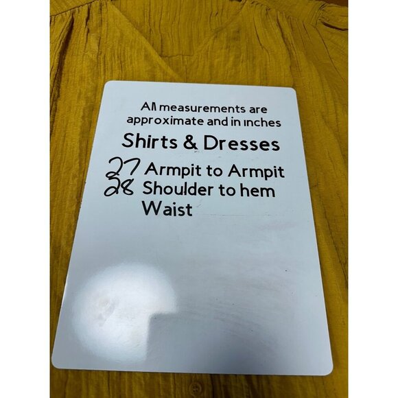 Lane Bryant Mustard Yellow Blouse with Built in Neck Tie Size 24 - Picture 10 of 10